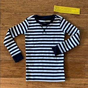 Primary NWT Pajama Top, Navy stripe
